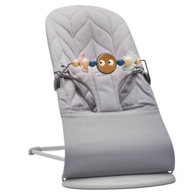 Resim BabyBjörn Pastel Oyuncaklı Bliss Ana Kucağı Petal Woven Grey 