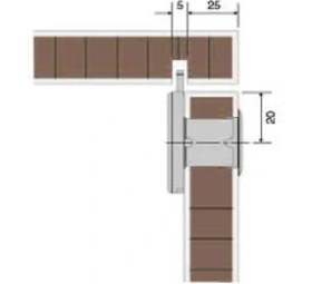 Resim Canex Yuvarlak Çekmece Kilidi 19 mm 