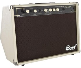 Resim Cort AF60 Akustik Gitar ve Enstrüman Amfisi (Orta/Profesyonel Seviye) | 60 Watt Güç, Çift Kanal Girişi, Dahili Reverb/Chorus Efektleri ve Çelik Izgara 