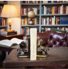 Resim Bilgeliğin Kanatları - Phoenix Kitap Tutucu, El Yapımı Kartal 