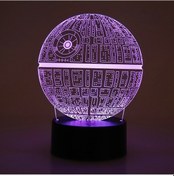 Resim Geeroyoo 3d Gezegen Desenli Led Yatağa, Dokunmatik Anahtar, 7 Renk Otomatik Döngü, Usb/aa Pil Beslemeli, Abs Tabanlı Siyah, Kumanda Yok Diğer 