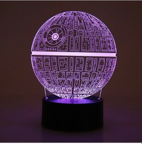 Resim Geeroyoo 3d Gezegen Desenli Led Yatağa, Dokunmatik Anahtar, 7 Renk Otomatik Döngü, Usb/aa Pil Beslemeli, Abs Tabanlı Siyah, Kumanda Yok Diğer 