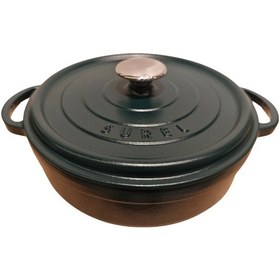 Resim Sürel 28 Cm Yuvarlak Sığ Tencere Saten Yeşil Çok Renkli 