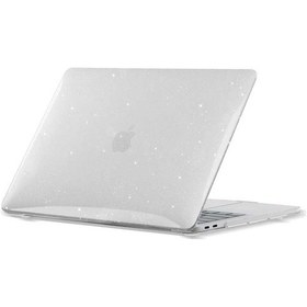 Resim Apple Uyumlu MacBook Air 13.6" 2024 M3 M2 A3113 A2681 Kılıf Simli Ön Arka Kapak 001 