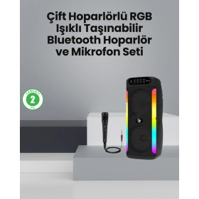 Resim Zengezur Taşınabilir Şarjlı Hoparlör Usb, Sd Kart, Aux Girişli 