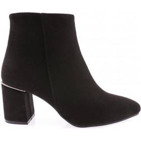 Resim Dgn 111-2164 Kadin Fermuarli Topuklu Kisa Bot 111-2164-R1680 Siyah 