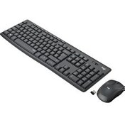 Resim Logitech MK295 Kablosuz İngilizce Klavye Mouse Seti Siyah 