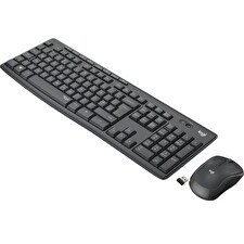 Resim Logitech MK295 Kablosuz İngilizce Klavye Mouse Seti Siyah 