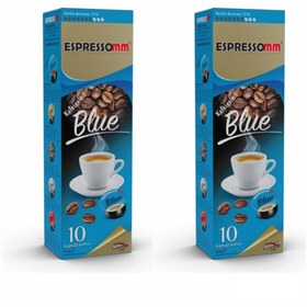 Resim ESPRESSOMM Tchibo Cafissimo Uyumlu Blue Kapsül Kahve - Kafeinsiz! (20 ADET) 