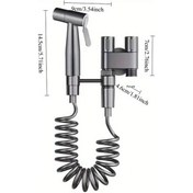 Resim Willowhaven 4 Parçalı Paslanmaz Çelik Çok Amaçlı Banyo Seti Basınç Artırıcı Metal Başlıklı 