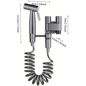 Resim Willowhaven 4 Parçalı Paslanmaz Çelik Çok Amaçlı Banyo Seti Basınç Artırıcı Metal Başlıklı 