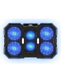 Resim Mila Serisi M6 R-Type 15-17 Inch Uyumlu 2200 Rpm, Rgb Işıklı, 6 Fan, Telefon Stand, 2 USB Notebook Soğutucu Stand 