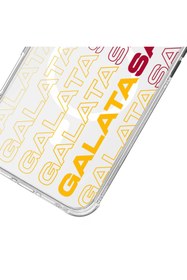 Resim Galatasaray iPhone 15 Uyumlu Galatasaray Dikey Metin Lisanslı Telefon Kılıfı 