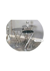 Resim Mim Gümüş Yelpaze Zigon Sehpa Gümüş 