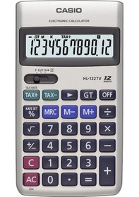 Resim Casio HL-122TV 12 Hane Cep Tipi Hesap Makinesi 