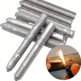 Resim 15 Adet Düşük Sıcaklık Kaynak Çubukları ve Elektrot Barlar - Çoklu Metal (Paslanmaz Çelik, Bakır, Demir, Alüminyum) Hızlı Eritme Toz Çekirdekli Su Kuleleri, Borular, Endüstriyel Kaynak İçin Dayanıklı & Çok Yönlü Ark Kaynağı Çubukları, Kaynak Aksesuarları 