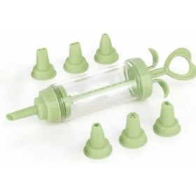 Resim Pompası Sıkacağı Krem Şanti Sıkacağı Pompası 6 Parça Set - Pasta ve Kek Süsleme Aracı 