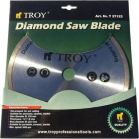 Resim Troy 27123 Mermer Porselen Kesici Elmas Testere, 230MM 