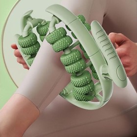 Resim ZMDN 26 Tekerlekli Yoga Masaj Silindiri - Lavanta, Elektriksiz, Kas Rahatlaması & Vücut Şekillendirme İçin İdeal, Yoga Aksesuarları 