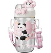 Resim Vagonlife Diller D2518 580ml Çift Kullanım Askılı Pipetli Tritan Matara 