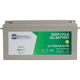 Resim Agromot 12 V 150 Ah Jel Akü Deep Cycle Nano Carbon Agm Battery 