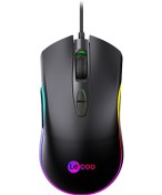 Resim Lecoo MS108 Kablolu 6400DPI 7 Tuşlu RGB LED Aydınlatmalı Gaming Optik Mouse 
