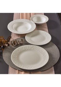 Resim Güral Bronte Bone 24 Parça 6 Kişilik Yemek Takımı 4858621 