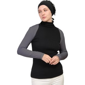 Resim Manolyaşal İslamic Hijab Uzun Kollu Tesettür Bolero 