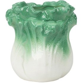 Resim Ganzhoushop Benzersiz Lahana Şekilli Seramik Kalemlik Zarif Kalemlik Zarif Kırtasiye Kabı Ev Masaüstü Aksesuarı Çok Renkli 