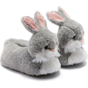 Resim Twigy Rolly Çocuk Hayvanlı Panduf Gri 24/31 