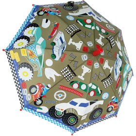 Resim Floss Rock Cars Unisex Çocuk Kahverengi Şemsiye 