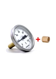 Resim 63 Mm 120 Derecec 5 Cm Pakkens Termometre Arka Bağlantı Manşon Dahil 