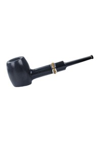 Resim Falconetti 9 Mm. Metal Bilezikli Maun Düz Sap Ahşap Pipo Rd33 