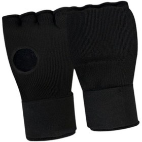 Resim Suntek Boks İç Eldivenler Yastıklı Mma Spor Boys İçin Siyah Siyah 