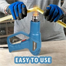 Resim PremiumPort Güçlü 2000W Profesyonel Sıcak Hava Tabancası, 2 Kademeli Isı Seçeneği 