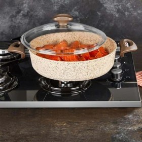 Resim Creamy Sığ Tencere 22 Cm Krem 