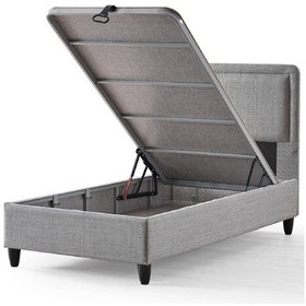 Resim Melisa Tek Kişilik Sandıklı Baza Antibakteriyel Ortopedik Paket Yaylı Visco Yatak 3 Lü Set 100 x 200 