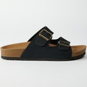 Resim AC&Co / Altınyıldız Classics Erkek Sıyah Desensiz Terlik Siyah 