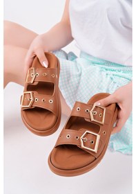 Resim Rooc Ortopedik Kadın Terlik - Kahverengi Kahverengi 