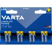 Resim VARTA Longlife Power AAA Alkalin kalem pil 8'li paket 