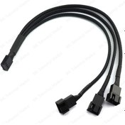 Resim Yüksek Kalite 3 Lü Fan Çoklayıcı Pwm Y Splitter Kablo 