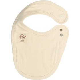 Resim Ekruli Bebek Mama Önlüğü Ekru 