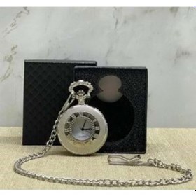 Resim Özel Kutulu Gümüş Renkte Köstekli Saat 
