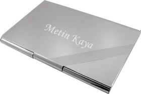 Resim Pigado İsme Kişiye Özel İnce Model Metal Kartvizitlik 