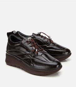 Resim Hotiç Kadın Rugan Deri Siyah Dolgu Topuklu Spor Ayakkabı 01ayh314490a480 01ayh314490a480 Kahverengi 