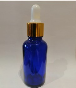 Resim 30Cc Mavi Cam Damlalıklı Şişe+Sarı Kapak Beyaz Emzik.100 Adet 