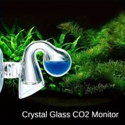 Resim 1 adet Akvaryum CO2 Göstergesi Test Kiti, Plastik Balık Tankı CO2 Konsantrasyon İzleme Kupası, Cam Damlası Kontrol Cihazı ve Su Bitkileri için Reaktif Çözelti - 0.51oz 