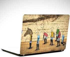 Resim Kafasız Insanlar Laptop Sticker 15.6 Inch (38X27Cm) 