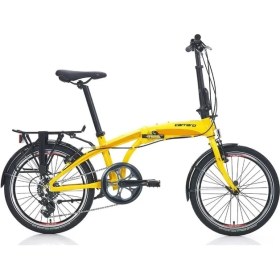Resim Carraro Flexi 107 20 Jant 7 Vites Italyan Katlanır Bisiklet Sarı Siyah 