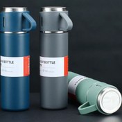 Resim Paslanmaz Çelik Bardaklı Termos Seti 500 ML 